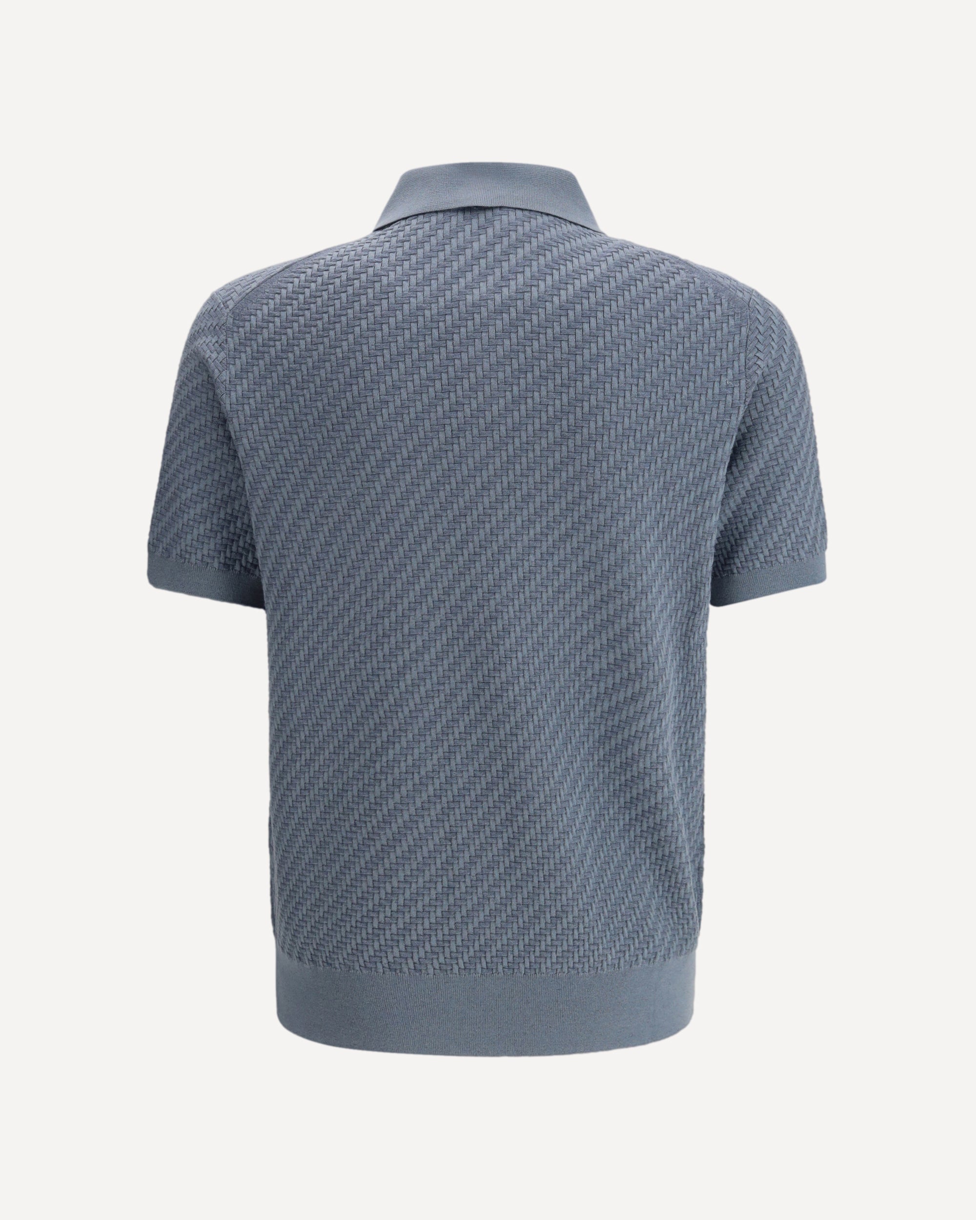 BRIONI Polo Shirt with woven pattern LIGHT BLUE | Base Blu
