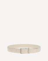Leather Belt - BEIGE | Base Blu