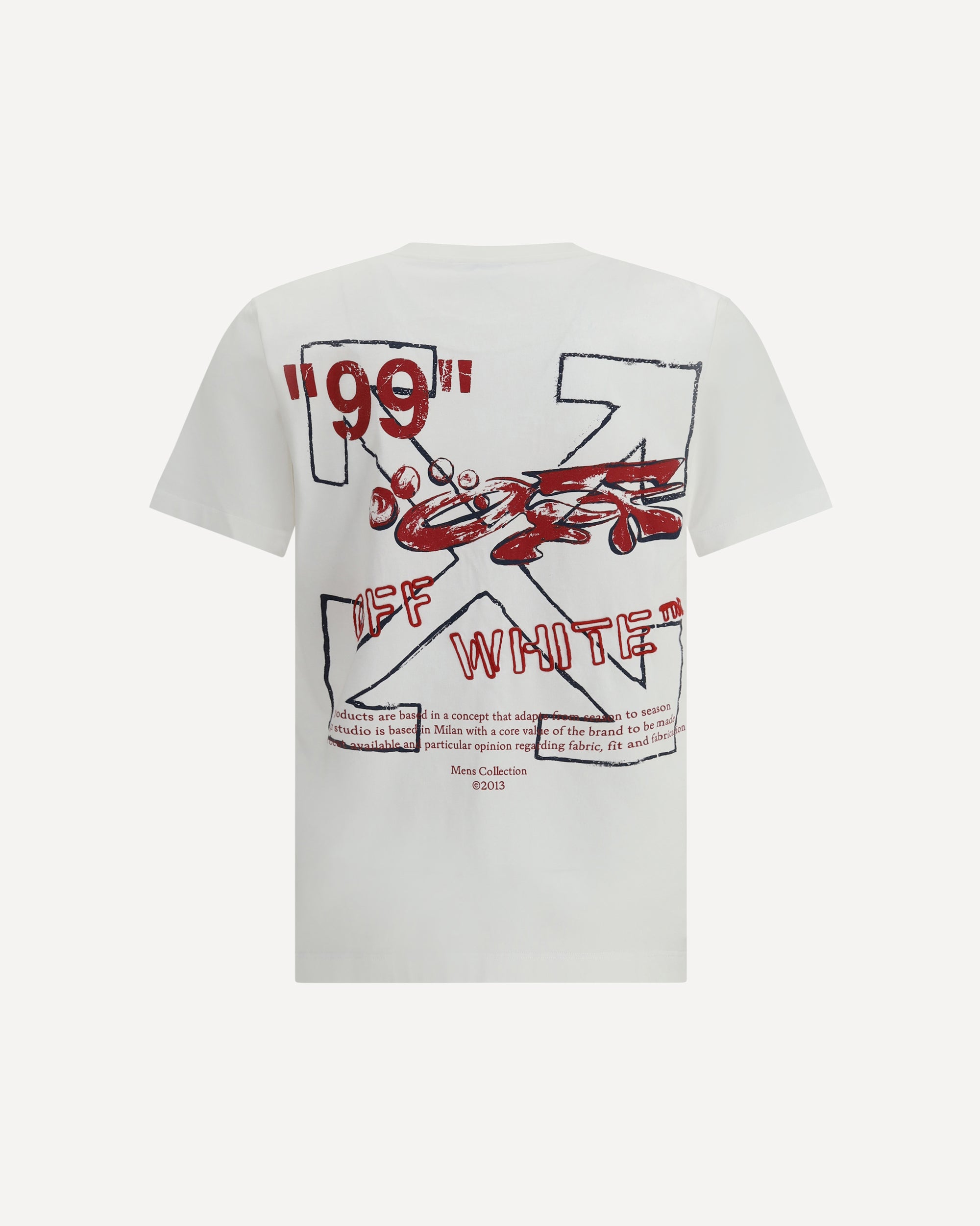 OFF-WHITE Stamp Arrow Slim T-shirt WHITE | Base Blu