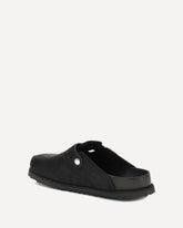 Mules Boston in crine di cavallo con pianta regular - NERO | Base Blu