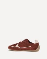 TB.91 suede leather Sneakers - BORDEAUX | Base Blu