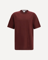 T-shirt a maniche corte in cotone girocollo - BORDEAUX | Base Blu