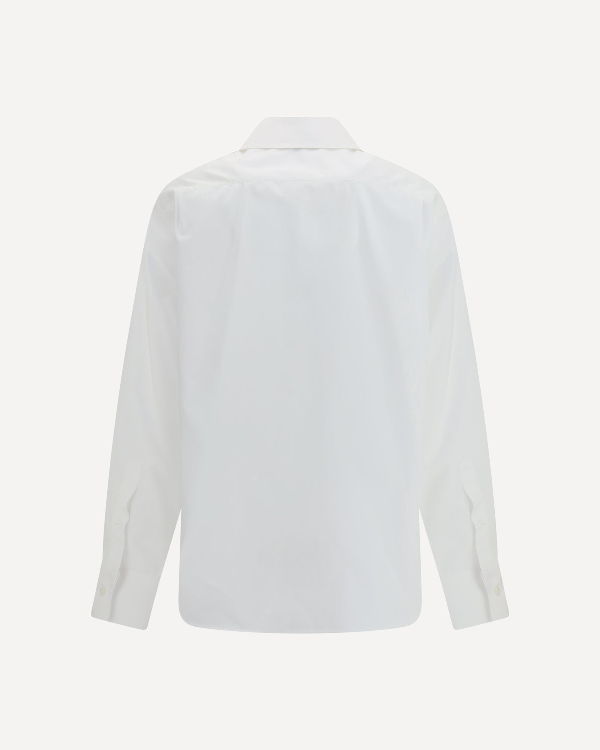 ALEXANDER McQUEEN Long-sleeved Shirt with embellished collar WHITE
