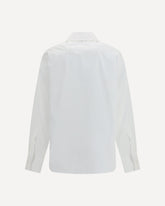 Long-sleeved Shirt with embellished collar - WHITE | Base Blu