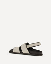 Fabric and leather Sandals - BEIGE | Base Blu