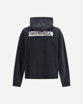 Felpa con cappuccio oversized con zip Masking Tape  - NERO | Base Blu