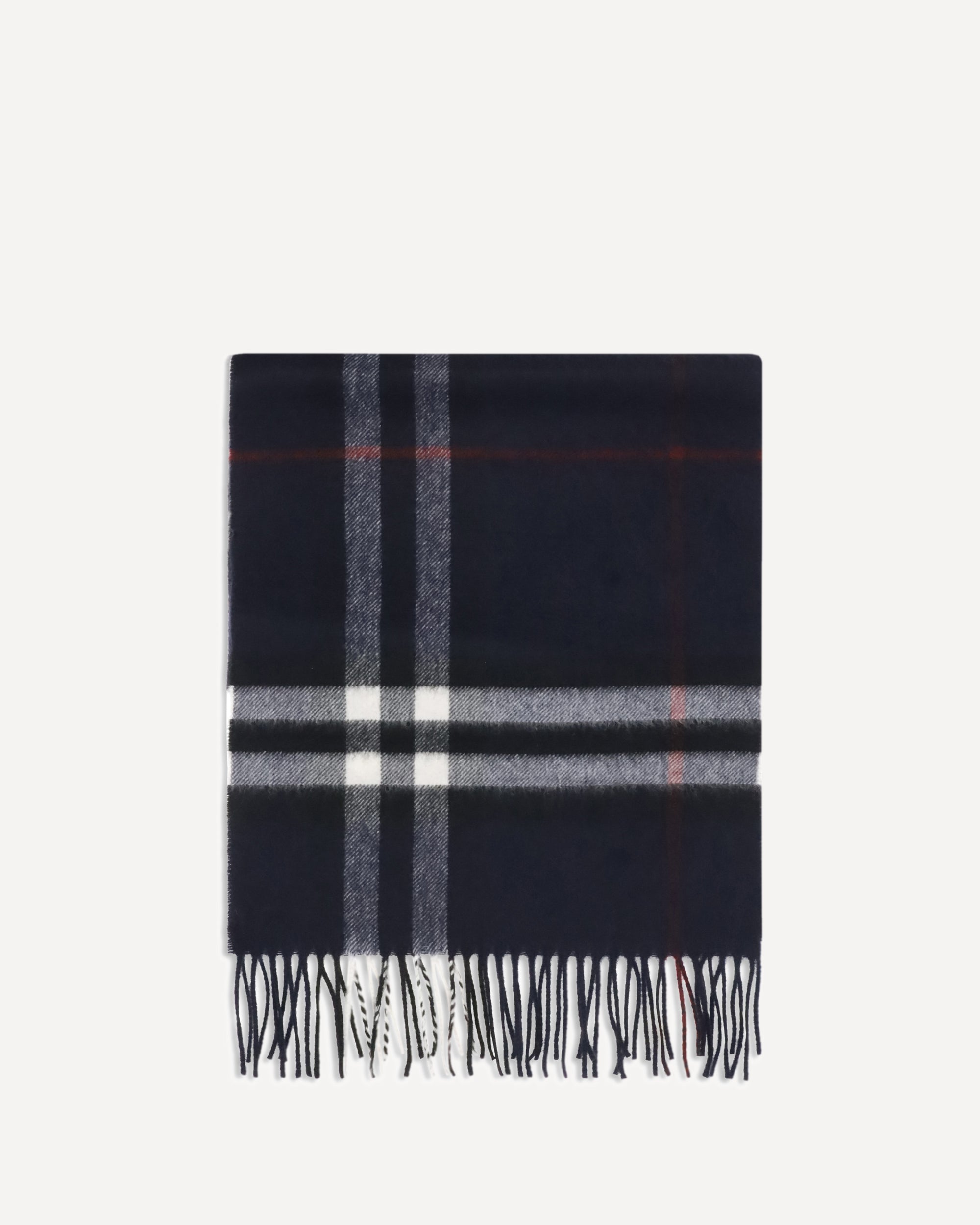 BURBERRY Cashmere Check Scarf BLUE | Base Blu