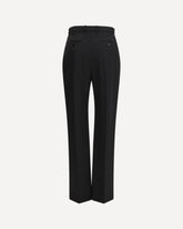 Tailored cotton Trousers - BLACK | Base Blu