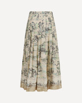 Scout linen midi Skirt - CREAM | Base Blu