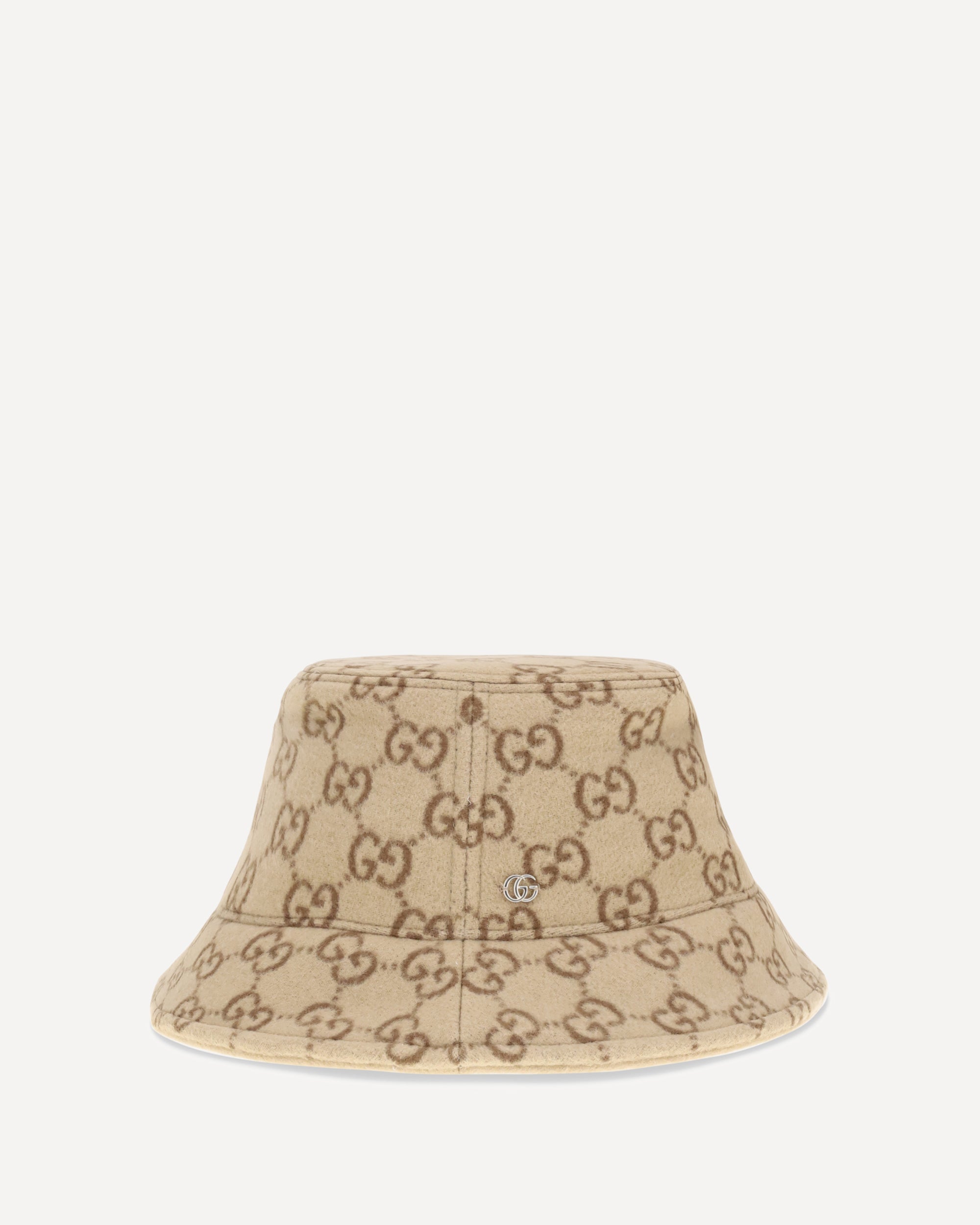 GUCCI GG jacquard wool Bucket Hat BEIGE | Base Blu