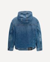 Bookish padded denim Jacket - BLUE | Base Blu