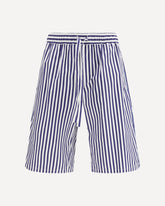 Striped drawstring Shorts - MULTICOLOUR | Base Blu