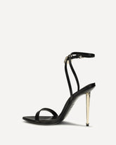 Sandali Padlock Pointy Naked - NERO | Base Blu