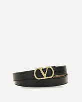 Reversible VLogo Signature Belt - BLACK | Base Blu