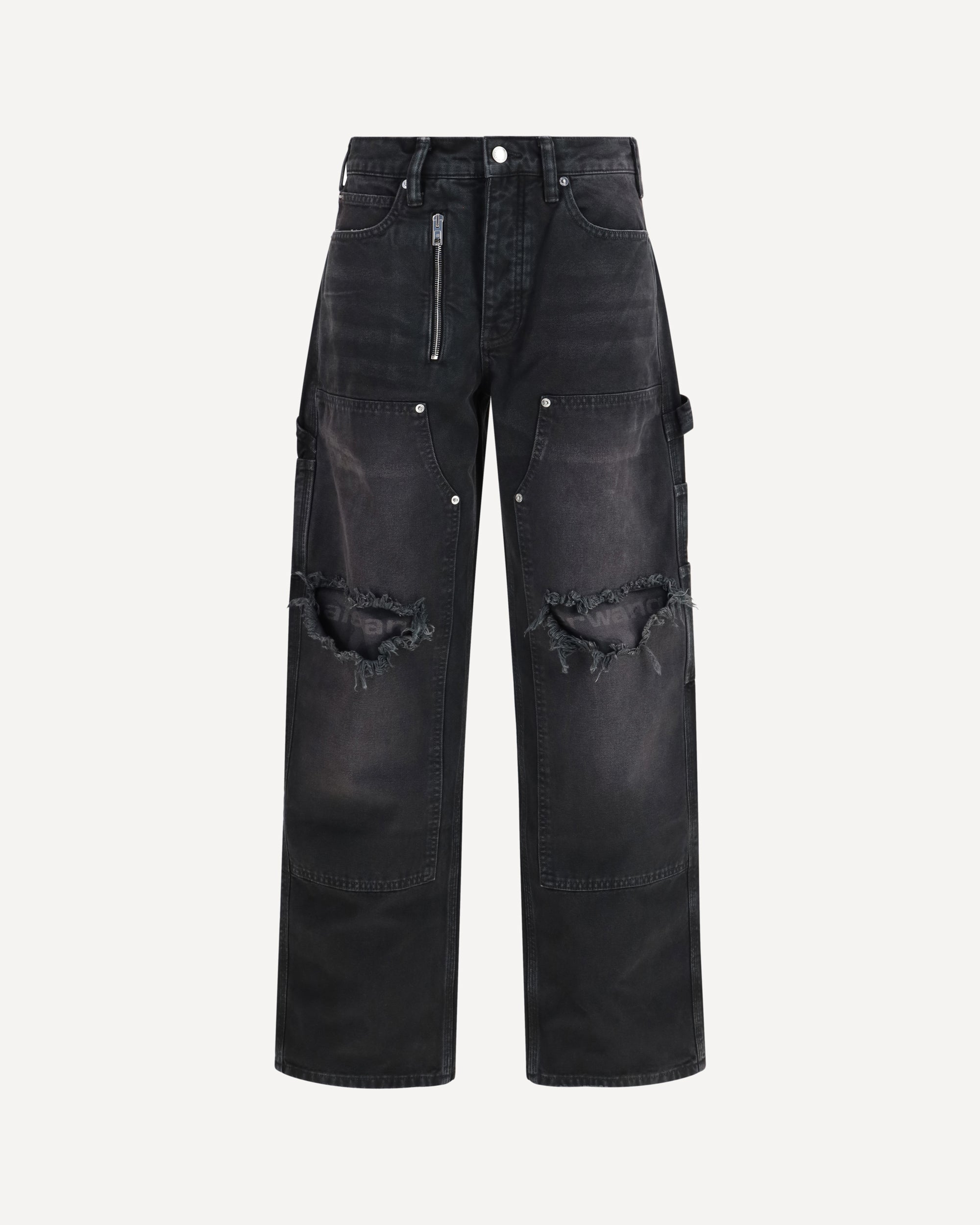 ALEXANDER WANG Zip Carpenter Pants BLACK | Base Blu