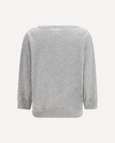 N°491 V-neck cashmere Sweater - GREY | Base Blu
