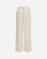 Wide Pants in fluid twill - BEIGE | Base Blu