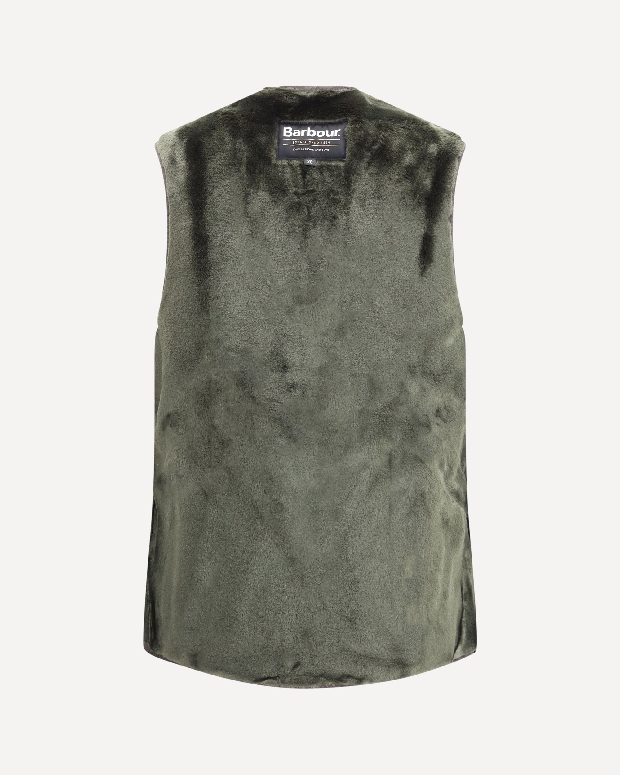 BARBOUR Fleece Vest GREEN | Base Blu