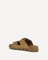 Suede Sandals - BROWN | Base Blu