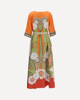 Silk Muumuu Dress - MULTICOLOUR | Base Blu