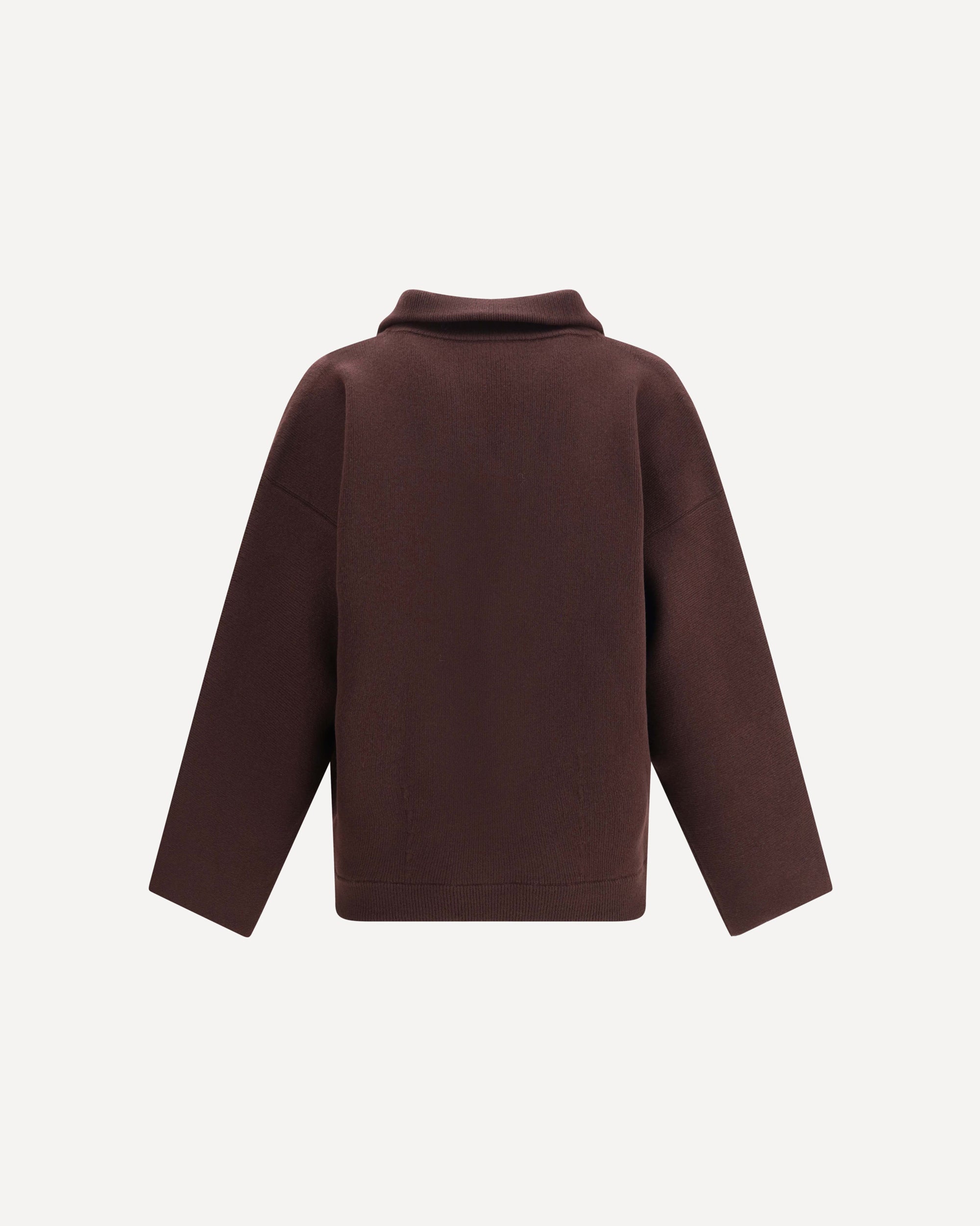 BOTTEGA VENETA Wool polo Sweater BROWN | Base Blu