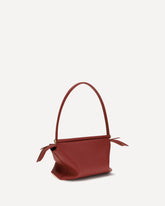 Whisker glazed calfskin Shoulder Bag - RED | Base Blu