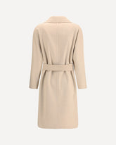 Double-breasted Panteon Coat - BEIGE | Base Blu
