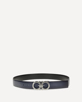 Gancini reversible Belt - BLACK | Base Blu