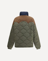 Double-breasted Down Jacket - GREEN | Base Blu