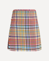 Heather Check Mini Kilt - MULTICOLOUR | Base Blu
