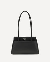 Leather Shoulder Bag - BLACK | Base Blu