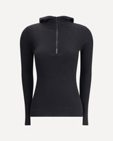 Hooded long sleeve Sweater - BLACK | Base Blu