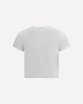 Fox Baby crop T-Shirt - WHITE | Base Blu