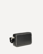 Rockstud leather Shoulder Bag - BLACK | Base Blu