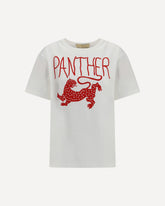 Printed cotton T-shirt - WHITE | Base Blu