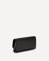 Bettina Wallet with chain - BLACK | Base Blu
