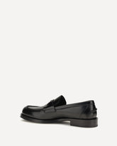 Calfskin leather Loafers - BLACK | Base Blu
