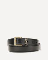 Cintura Box Laque in pelle - NERO | Base Blu