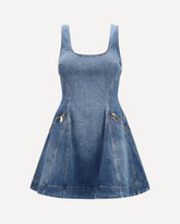 Abito mini in denim - BLU | Base Blu