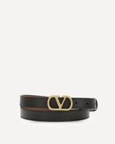 Smooth leather reversible Belt - BLACK | Base Blu