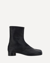 Leather Tabi Ankle Boots - BLACK | Base Blu