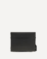 Calf-leather Shoulder Bag - BLACK | Base Blu