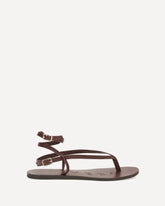 Leather Sandals - BROWN | Base Blu
