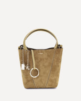 Suede Spin Handbag - BEIGE | Base Blu