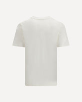 Short-sleeved T-shirt with printed logo - CREAM | Base Blu