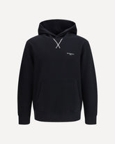 Felpa con cappuccio Couture Seam con logo  - NERO | Base Blu