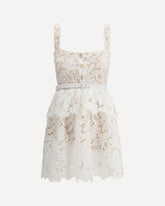 Lace mini Dress -  Base Blu