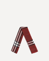 Reversible Check wool and silk Scarf - RED | Base Blu