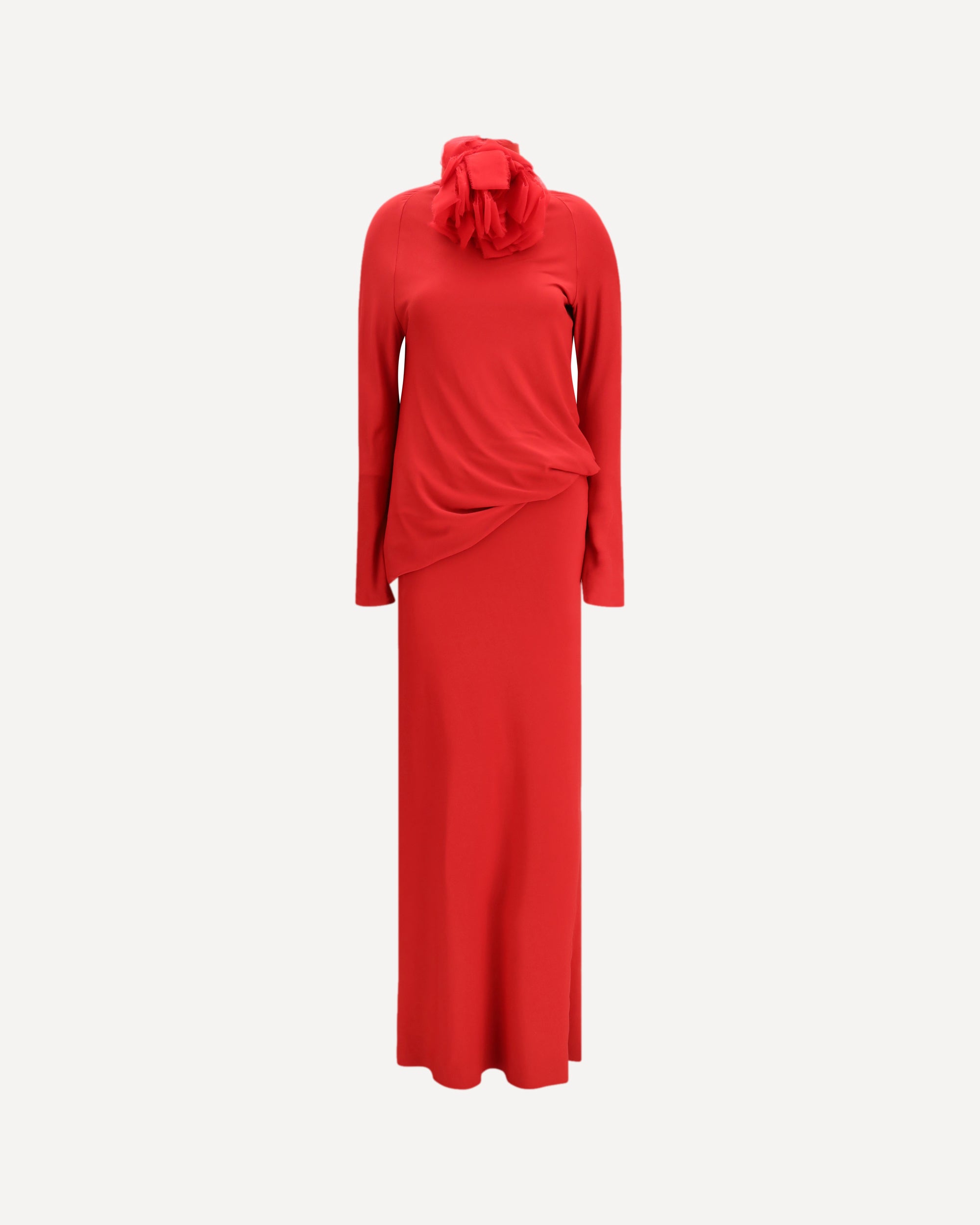 red cowl neck long sleeve dress Long Sleeve Cowl Front Mini Dress In Burgundy Slinky | EGO US