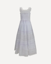 Amaira long Dress - WHITE | Base Blu